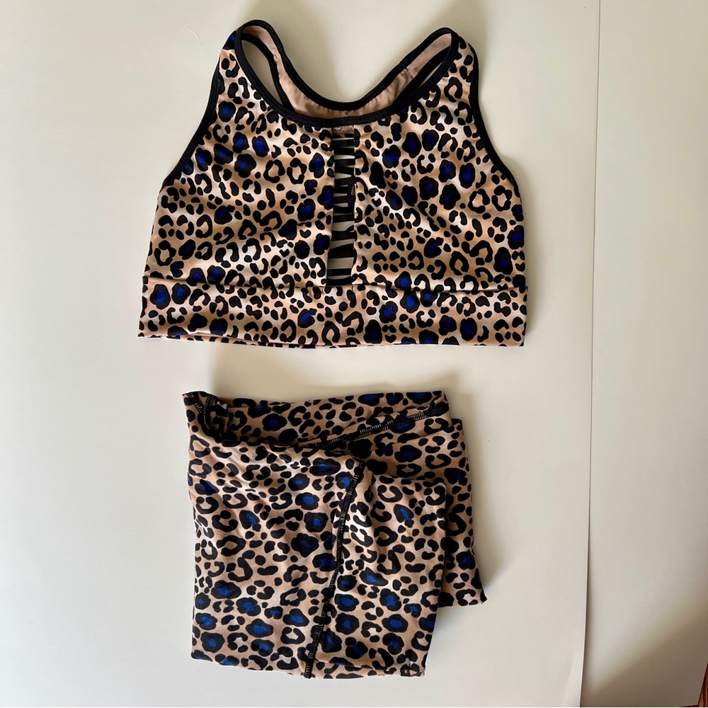 Victoria's Secret Leopard Print Sports Bra and Leggings